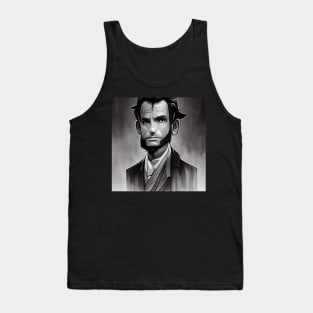 Abraham Lincoln Portrait | Manga style Tank Top